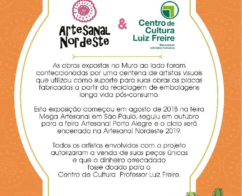 Segunda edição da feira Artesanal Nordeste fecha parceria com o Centro Luiz Freire.