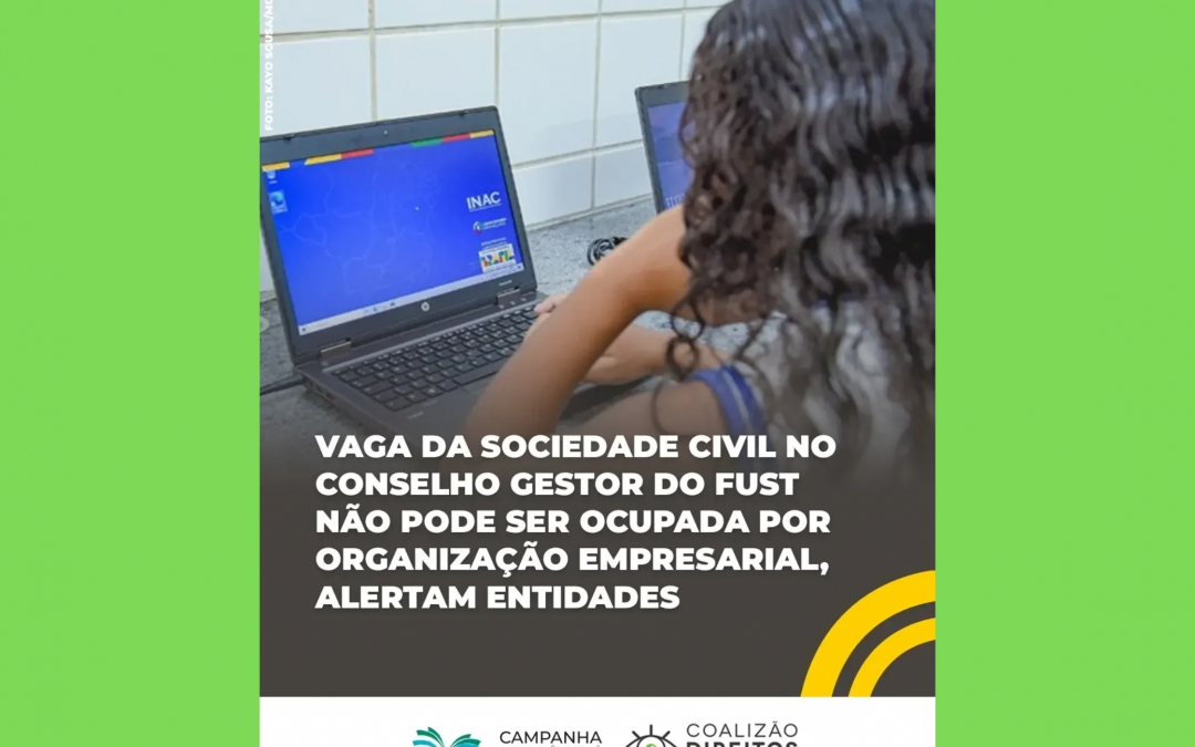 Centro de Cultura Luiz Freire (CCLF) assina nota pela retirada de organização empresarial da vaga da sociedade civil no Conselho Gestor do FUST